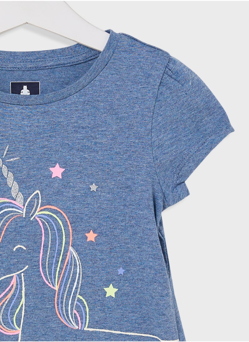 GAP Gap Children'S T-Shirt Blue  - Image 3