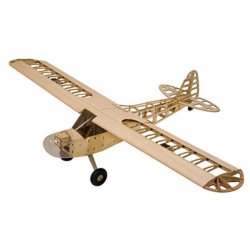 Viloga RC Balsa Airplane Kit Piper Cub J3 Laser Cut 46 Wooden Model Airplanes Kits to Build for Adults DIY Unassembled RC Plane for Hobby Fly KIT Only - Image 1