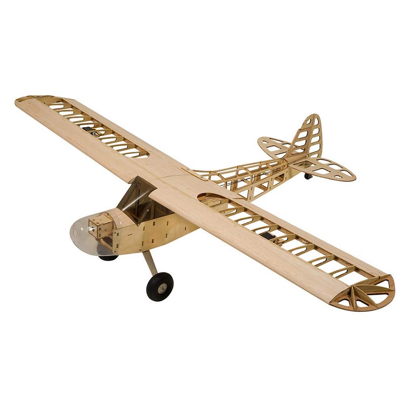 Viloga RC Balsa Airplane Kit Piper Cub J3 Laser Cut 46 Wooden Model Airplanes Kits to Build for Adults DIY Unassembled RC Plane for Hobby Fly KIT Only - Image 2
