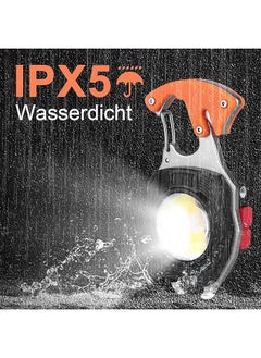 Generic Mini LED Portable Rechargeable Work Light:8 in 1 Multifunctional Portable Emergency Light Inspection Lights USB Rechargeable Work Light Waterproof Torch for Camping Repair Emergency  - Image 5