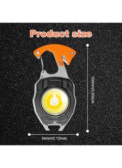 Generic Mini LED Portable Rechargeable Work Light:8 in 1 Multifunctional Portable Emergency Light Inspection Lights USB Rechargeable Work Light Waterproof Torch for Camping Repair Emergency  - Image 2