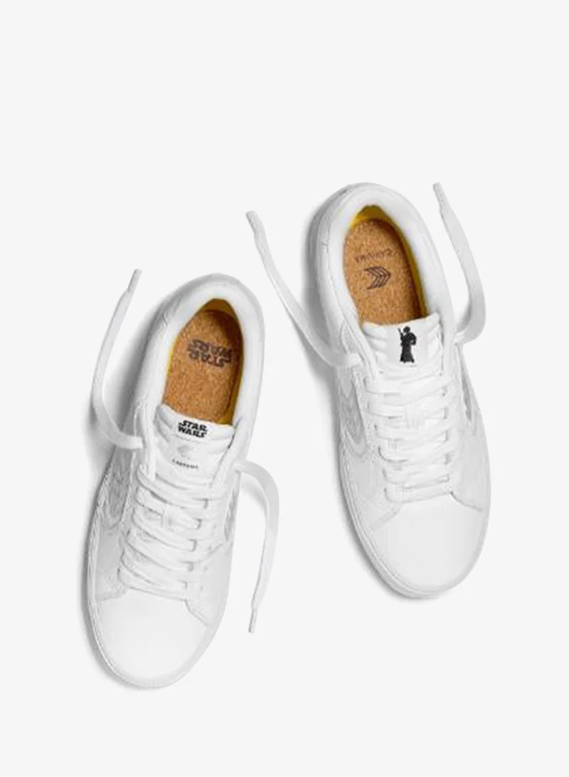 Cariuma  STAR WARS SALVAS White Premium Leather Princess Leia Silver Logo Sneaker  | Best Price UAE