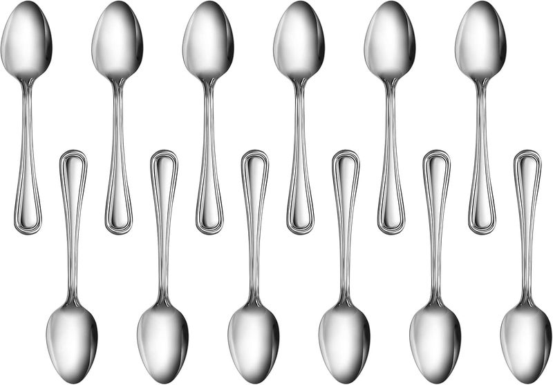 نيو ستار فود سيرفيس طقم ملاعق شاي من الستانلس ستيل مكون من 12 قطعة - Image 1
