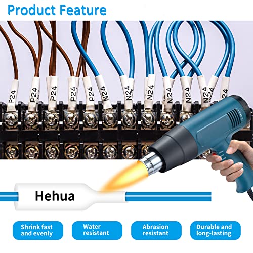 Hehua Compatible Heat Shrink Label Tape Replacement for Brother Tube Label HSe-211 HSe211 HS-211 HS211 Black on White Use in PT-E300 PT-E500 PT-P750WVP Printer (0.22''x 4.92ft, 5.8mm x 1.5m, 3 Pack) - Image 3