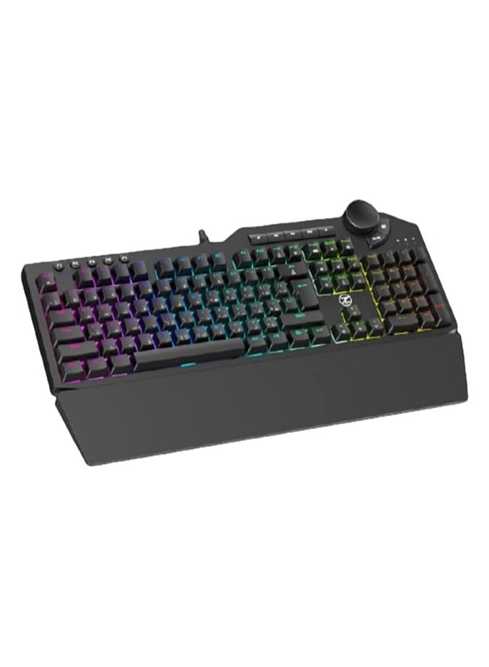 تيكنو زون لوحة مفاتيح RGB KeybTechno Zone E32 عالية التقنية للألعاب ميكانيكية كاملة RGB com.ard - Image 1