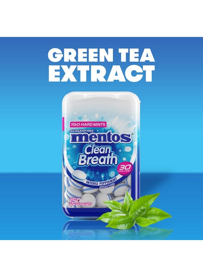 منتوس مينتوس كلين بريث خالي من السكر بنكهة النعناع القوي، 150 قطعة، نكهة النعناع المكثف (عبوة من 4 زجاجات) - Image 3