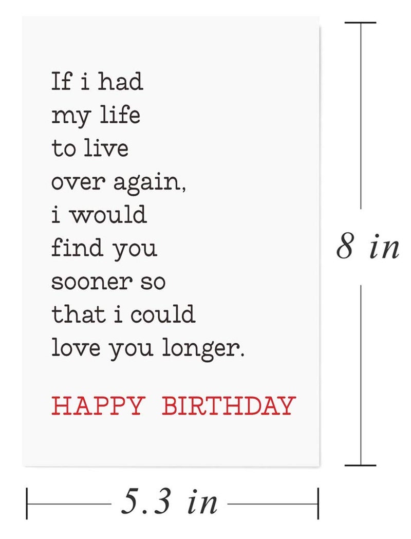 Gonzey Romantic Birthday Card,Love Cards For Boyfriend Girlfriend Husband Wife Him Her - Image 2