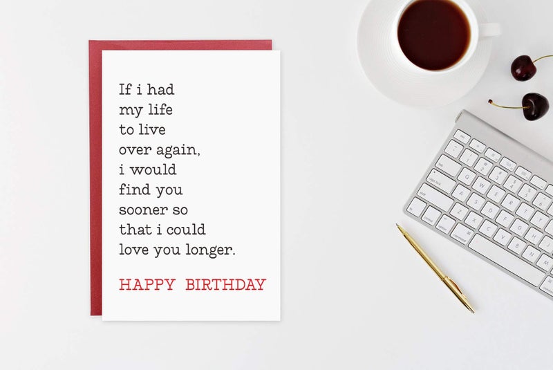 Gonzey Romantic Birthday Card,Love Cards For Boyfriend Girlfriend Husband Wife Him Her - Image 3