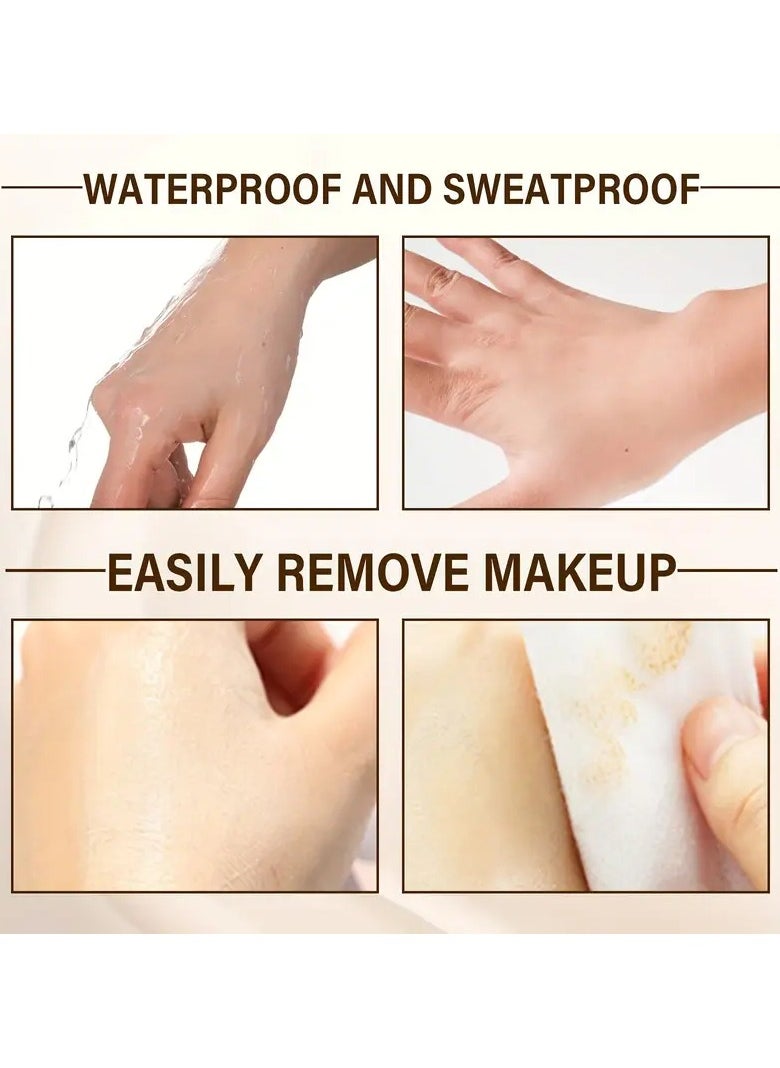Color-Changing Liquid Foundation - Brightens & Conceals, Long-Lasting, Moisturizing for All Skin Tones