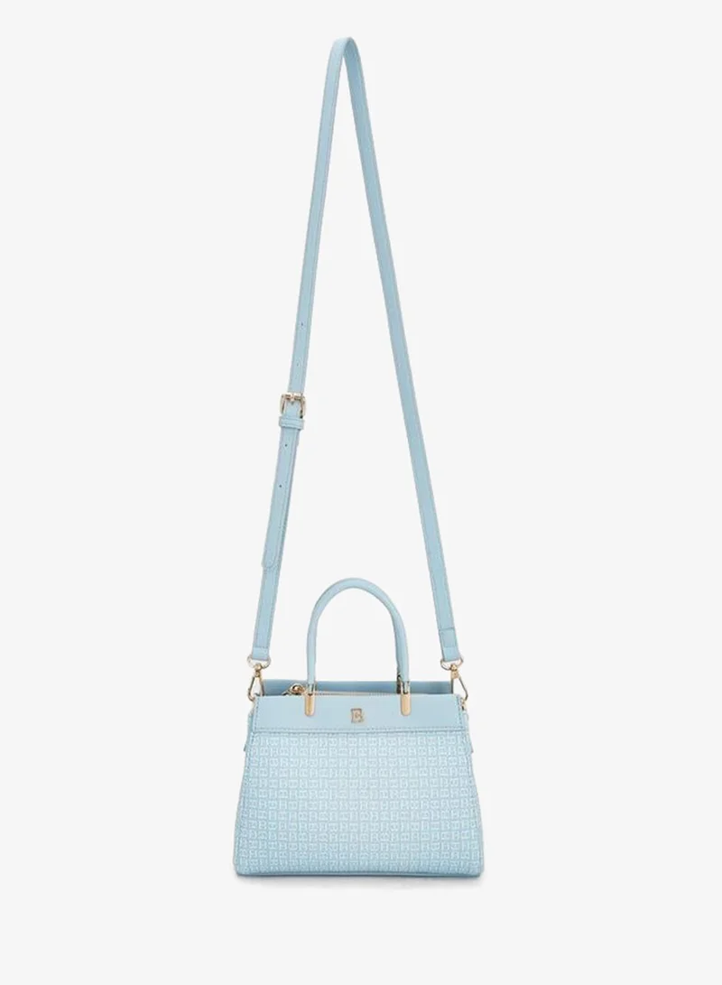 Flora Bella By Shoexpress Monogram Handbag With Detachable Shoulder Strap