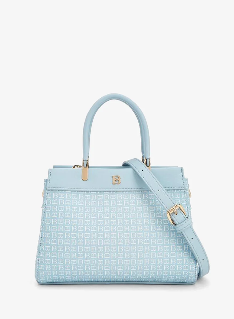 Flora Bella By Shoexpress Monogram Handbag With Detachable Shoulder Strap