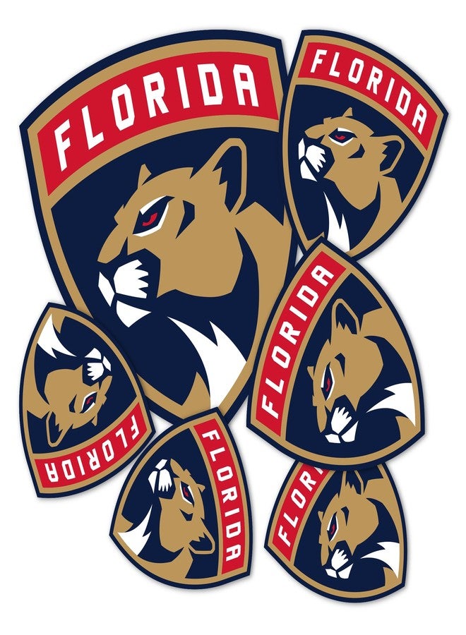 Desert Cactus Florida Panthers Team NHL National Hockey League Sticker Vinyl Decal Laptop Water Bottle Car Scrapbook (Type 3 - Main Logo) - Image 1