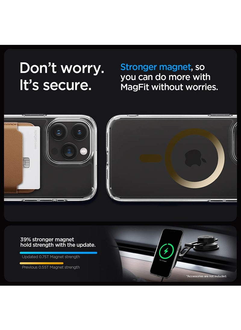 Spigen Ultra Hybrid MagFit for iPhone 15 Pro Case Cover with MagSafe - Gold  - Image 5