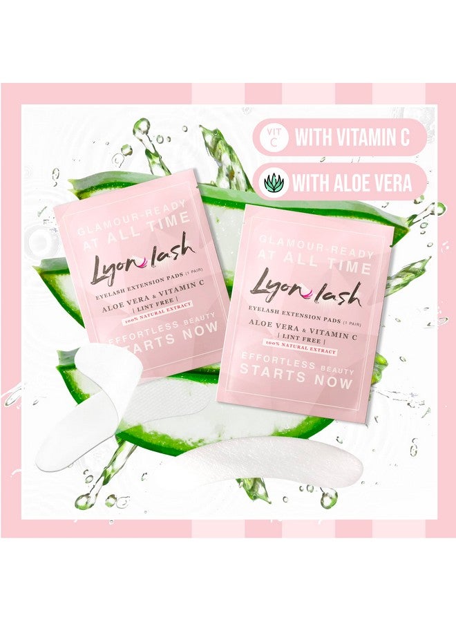 Lyon lash 100 Pairs Eyelash Extension Under Eye Gel Pads by Lyon Lash - Lint Free with Aloe Vera Hydrogel Eye Patches, Premium Eyelash Extension Supplies & Beauty Tools, Fit Most Eye Shape, Stick Well - Image 4