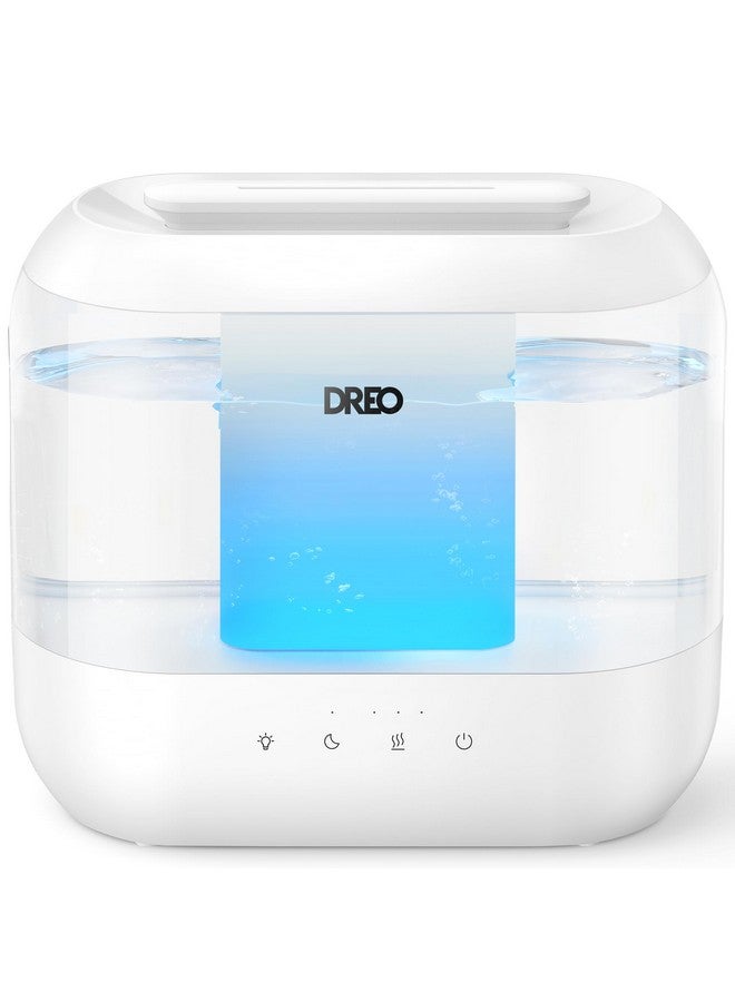 Dreo Dreo Humidifiers for Bedroom, Top Fill 4L Supersized Cool Mist Humidifier, 32H Runtime, 28 dB Quiet Ultrasonic Air Humidifier for Large Room, Plants, Baby Nursery, Indoor, Night Light, Easy to Clean  - Image 1