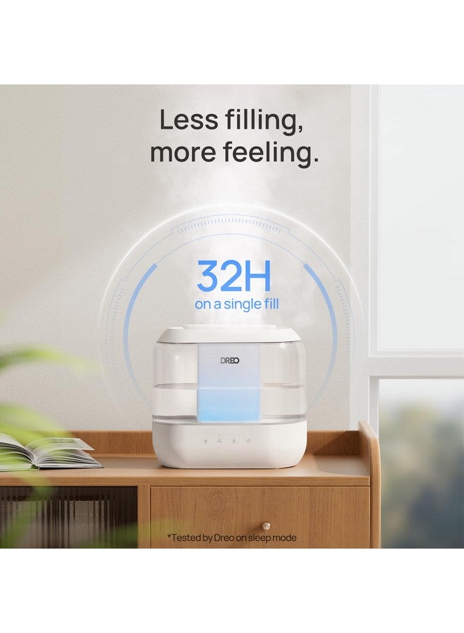 Dreo Dreo Humidifiers for Bedroom, Top Fill 4L Supersized Cool Mist Humidifier, 32H Runtime, 28 dB Quiet Ultrasonic Air Humidifier for Large Room, Plants, Baby Nursery, Indoor, Night Light, Easy to Clean  - Image 3