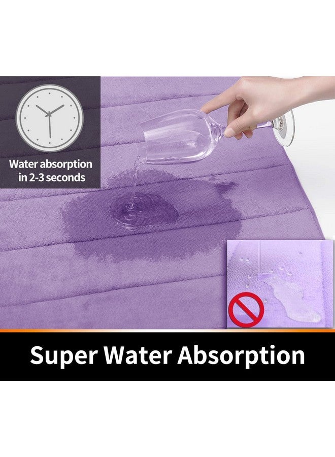 Home-Cloud HomeCloud Memory mat | Bath Mat |for Bathroom, Door,Kitchen. (40x60cm, Purple) - Image 4