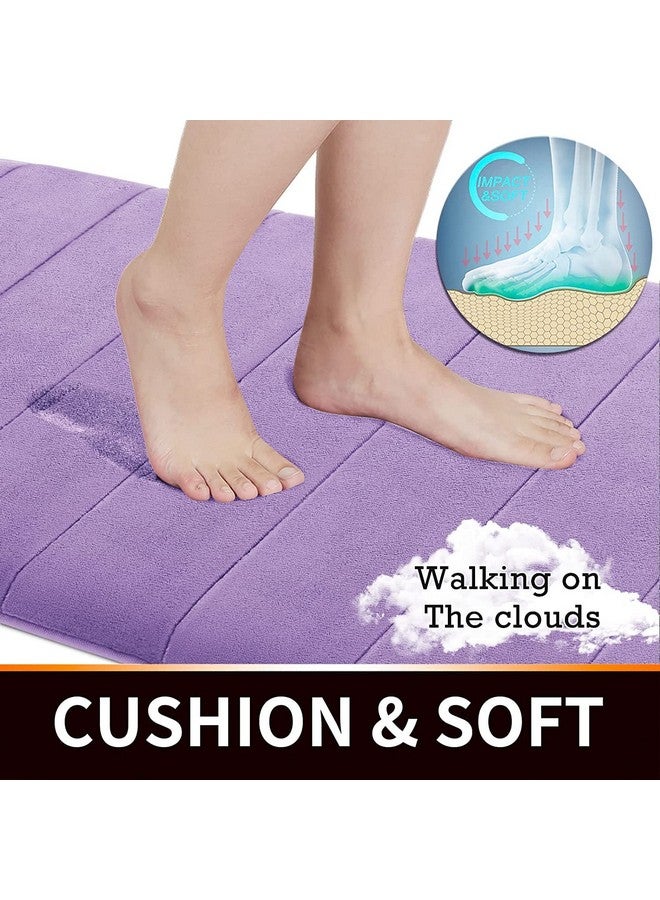 Home-Cloud HomeCloud Memory mat | Bath Mat |for Bathroom, Door,Kitchen. (40x60cm, Purple) - Image 3
