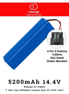 Roborock S5 Max Compatible Robot Vacuum Cleaner Spare Battery 5200MAH Lithium Ion Battery and Battery Pack