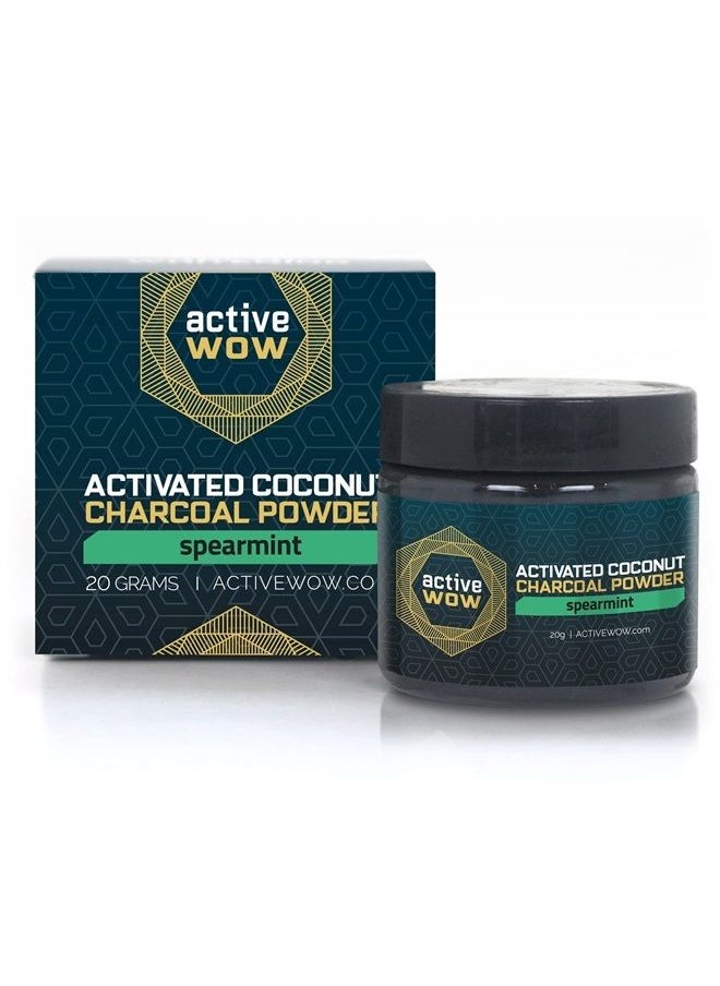 Active Wow - 24K White Charcoal Teeth Whitening (Spearmint) - Image 1