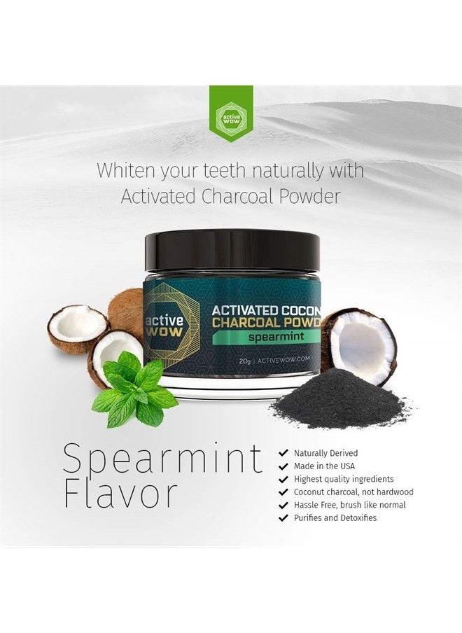 Active Wow - 24K White Charcoal Teeth Whitening (Spearmint) - Image 1