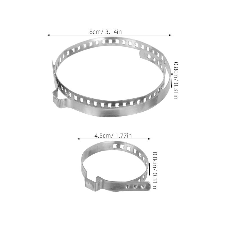 Stainless Steel Adjustable Drive Shaft Boot Clamp Set Universal for Automotive Joint Repair - Image 3