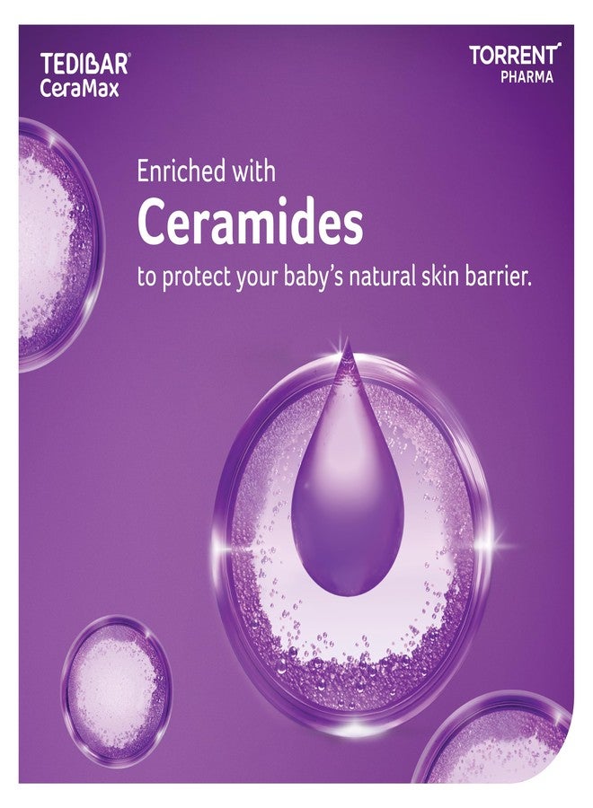 Tedibar Ceramax Bathing Bar - 75g Enriched with Ceramides & Vitamin E |100% Soap Free| Skin friendly pH – By Torrent Pharma - Image 3