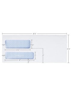 Quality Park 9 Security Envelopes Double Window Invoices And Quickbooks Statements 37/8 X 87/8 Inches Gummed 24 Lb White 500/Box (Qua24524)  - Image 4