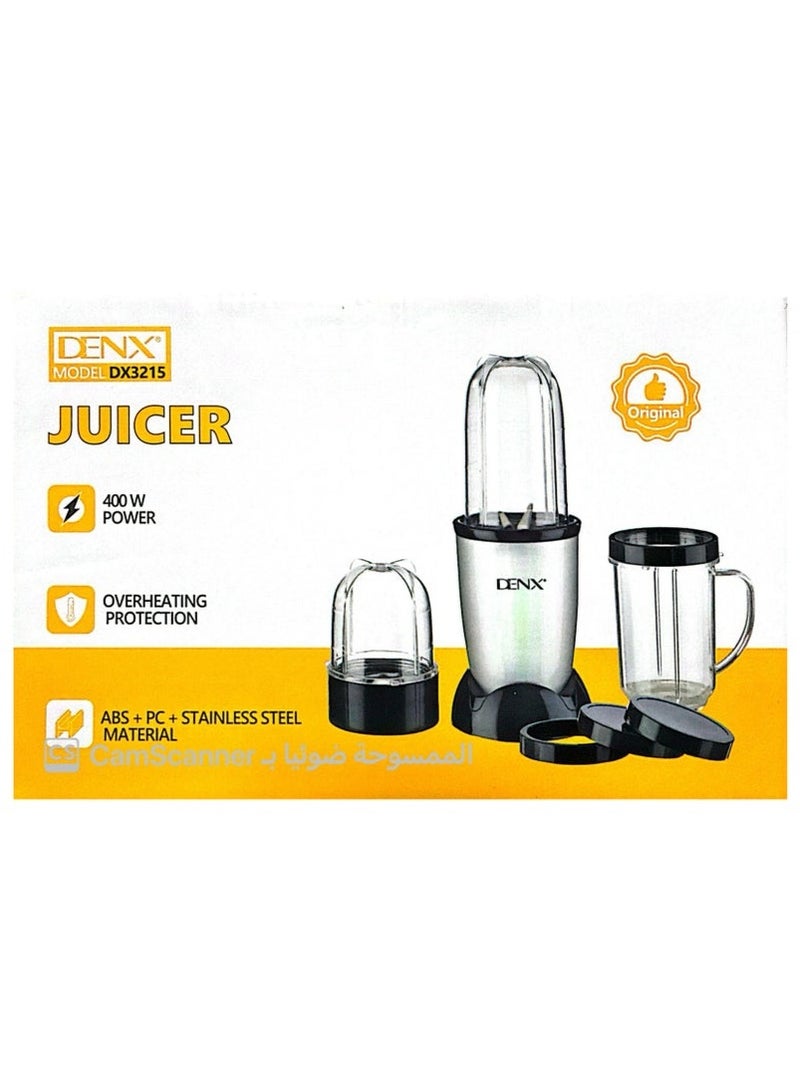 Denx 400W High Speed ​​Stainless Steel Multifunctional Electric Juicer | DX3215  - Image 2