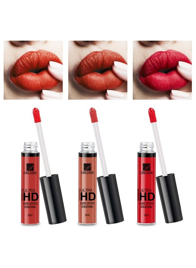 OBLHER B - Matte Liquid Lipstick Makeup Set Long Lasting Waterproof Velvet Lip Gloss Set Pigmented Lip Makeup Gift Sets For Girls And Women - Image 1