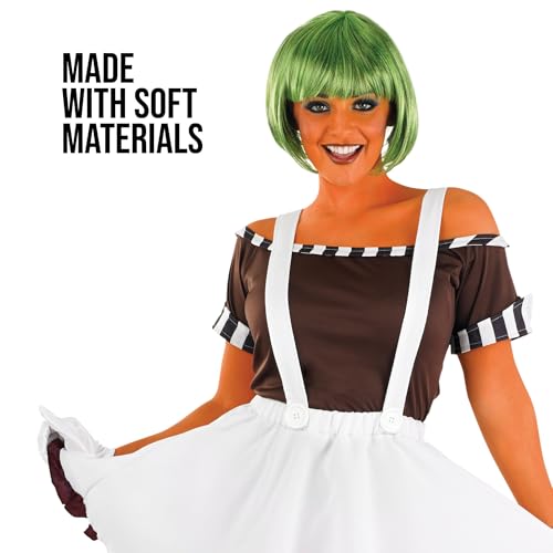 fun shack Womens Chocolate Factory Costume, Chocolate Costume Adult, Book Character Halloween Costumes for Women, Medium - Image 4