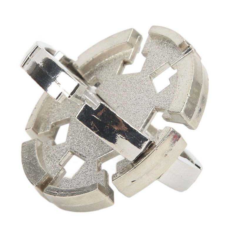3D Unlock Puzzle Toy: Alloy Material - Portable Design Unlock Interlocking Puzzle for Adult Home Office Stress Relief & Logical Thinking Development - Image 2