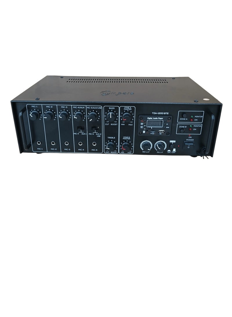 Generic Two Zone PA Amplifier TZA-1200 BTE (60W + 60RMS) 