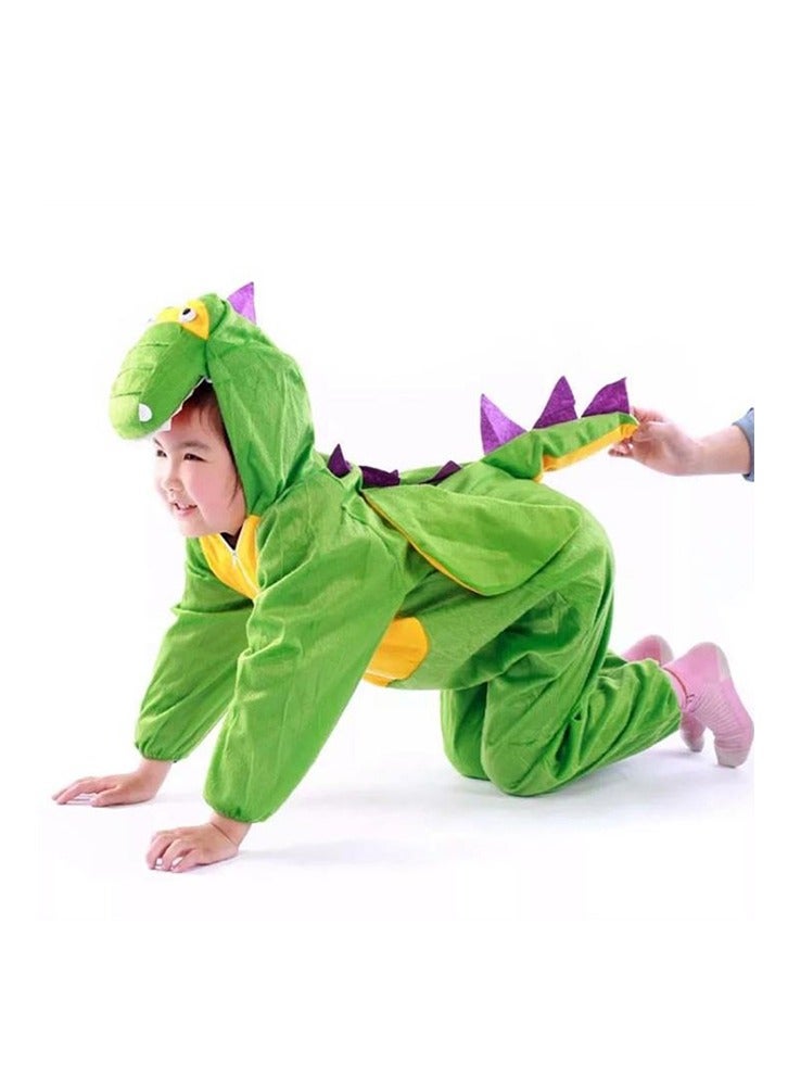 زي الديناصور بلش ، لعبة الديناصور جوارب الحيوانات لعب الدور زي للأطفال - Image 5