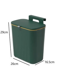 UrbanEssentia 9L Kitchen Compost Bin with Lid, Hanging Trash Can for Kitchen Cabinet Door, Under Sink Dust bin, Garbage Bin for Bathroom, Wall Mounted Trash Bin, Kitchen Counter Waste Bin.  - Image 2