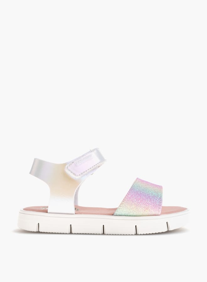 Pablosky Girls Strap Sandals With Hook And Loop Closure  - Image 1