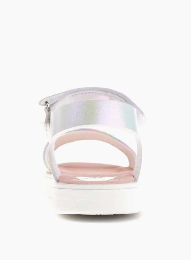 Pablosky Girls Strap Sandals With Hook And Loop Closure