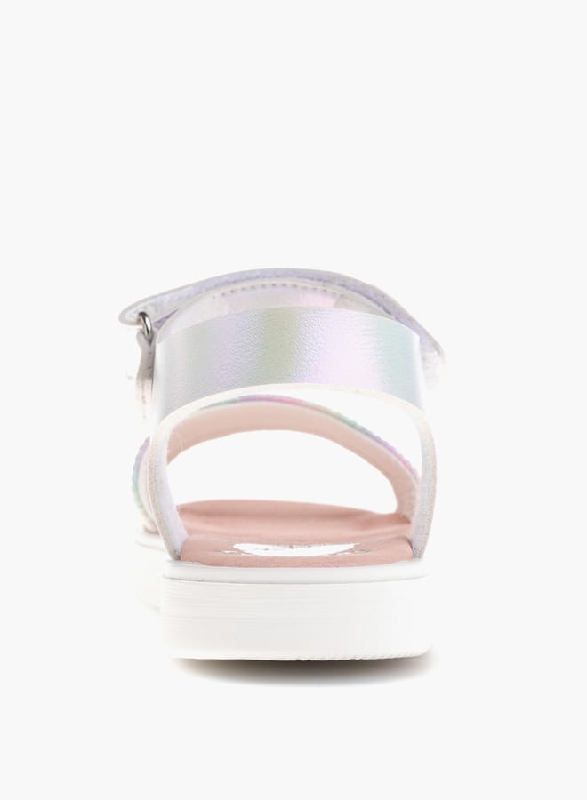 Pablosky Girls Strap Sandals With Hook And Loop Closure  - Image 3