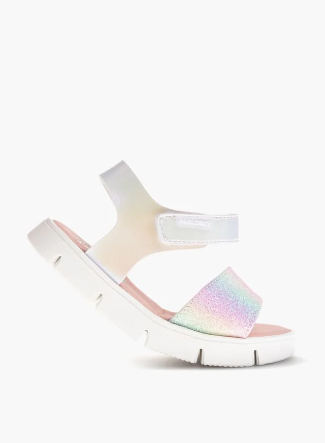 Pablosky Girls Strap Sandals With Hook And Loop Closure