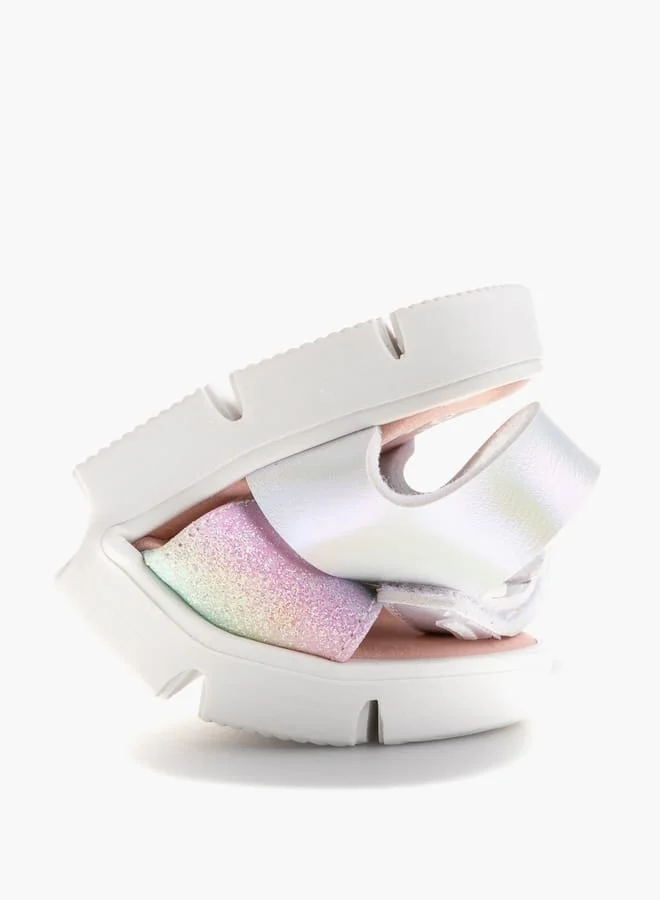 Pablosky Girls Strap Sandals With Hook And Loop Closure