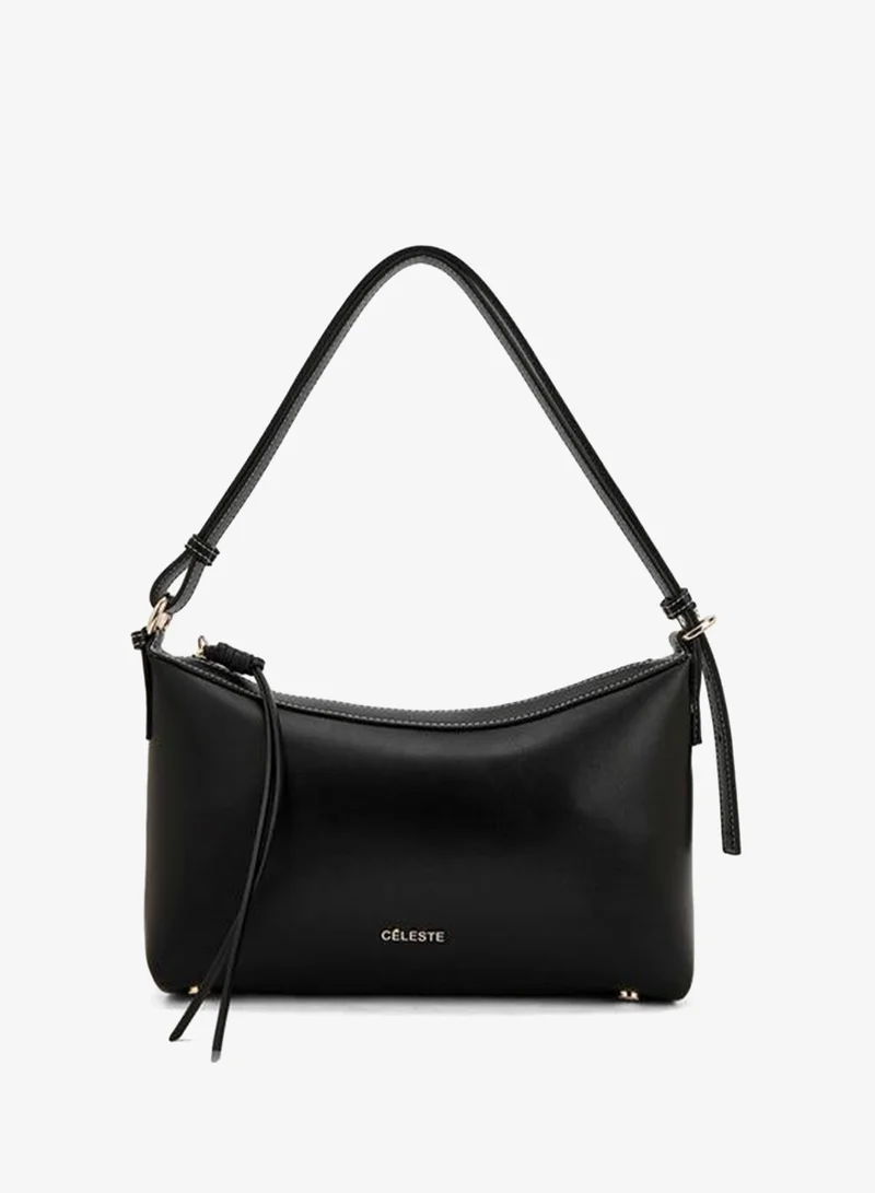 Solid Shoulder Bag With Adjustable Strap