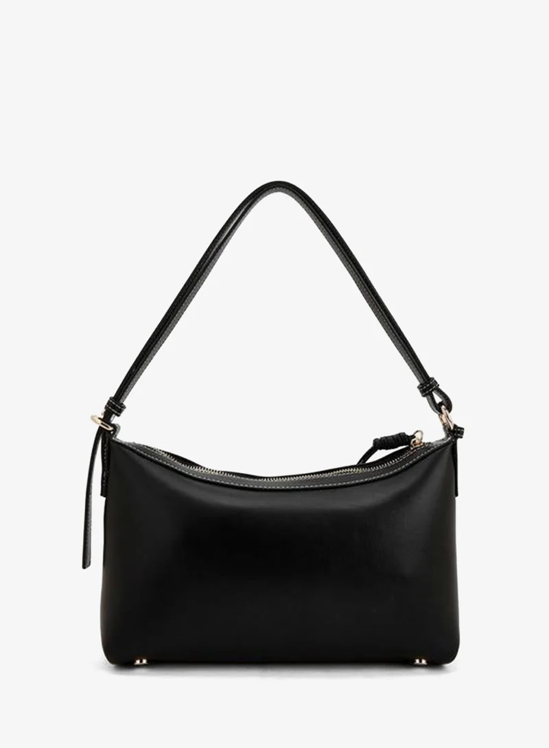 Celeste BLACK Solid Shoulder Bag With Adjustable Strap for Women | Best Price UAE
