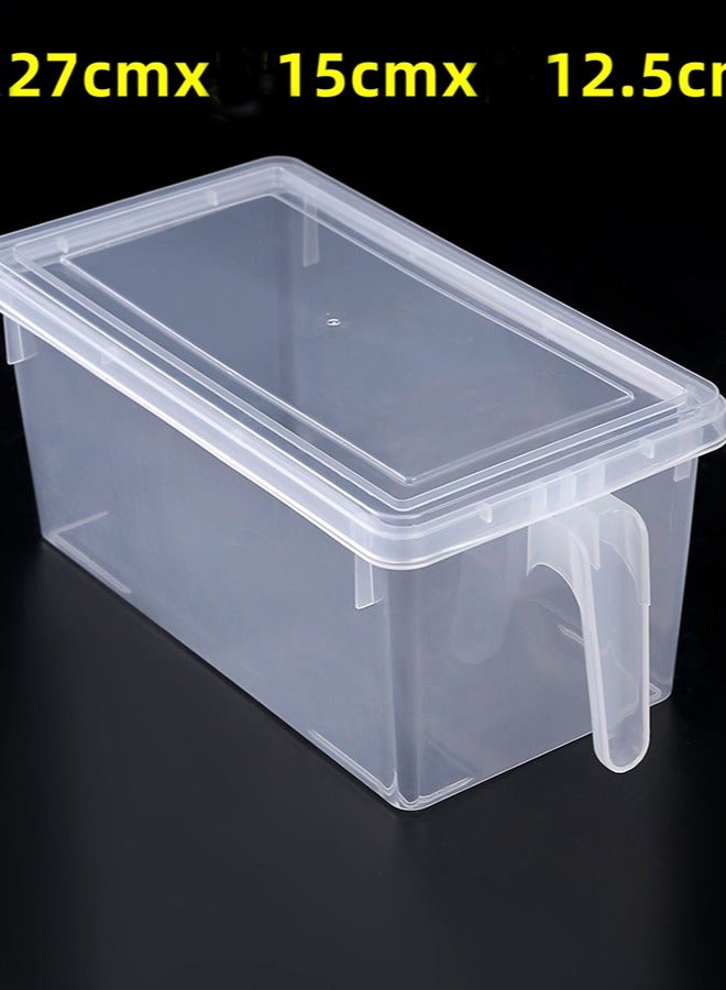 HOMESTAR 6-Piece Fridge Plastic Food Storage Containers With Lids Clear  - Image 4
