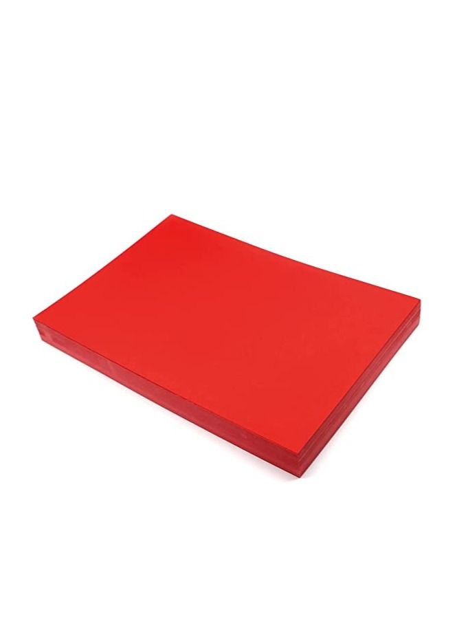 Terabyte A4 Thick Red Paper 20 Sheets 250 Gsm Thickness, Invitation Card wedding card business card craft making cardstock - Image 2
