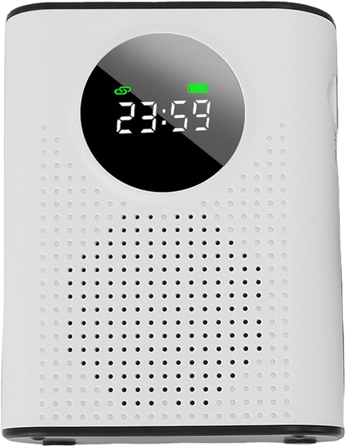 مكبر صوت كينسو مع ميكروفون لافالير مغناطيسي وشاشة عرض LED للمعلمين والمؤتمرات - Image 4