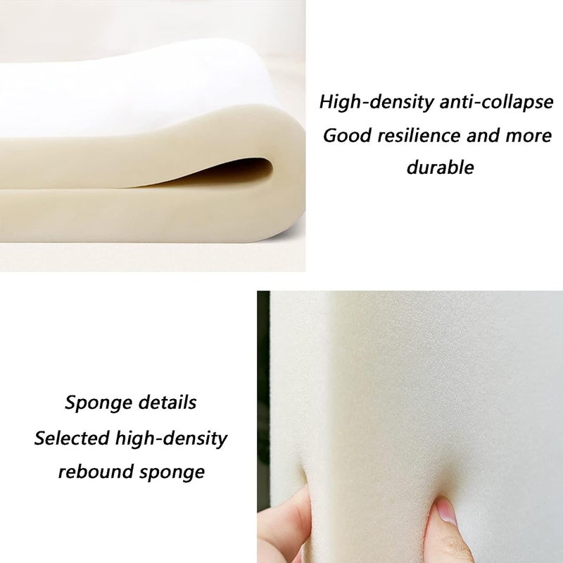 Headboard Bed Back Cushion Reading Backrest Soft Pack Beds Bedroom Softs Bag Bed Cover Fabric Sponge Filling Anti-Collision 4 Colors (Color : Orange-b Size : 160cm) (Gray a) - Image 5