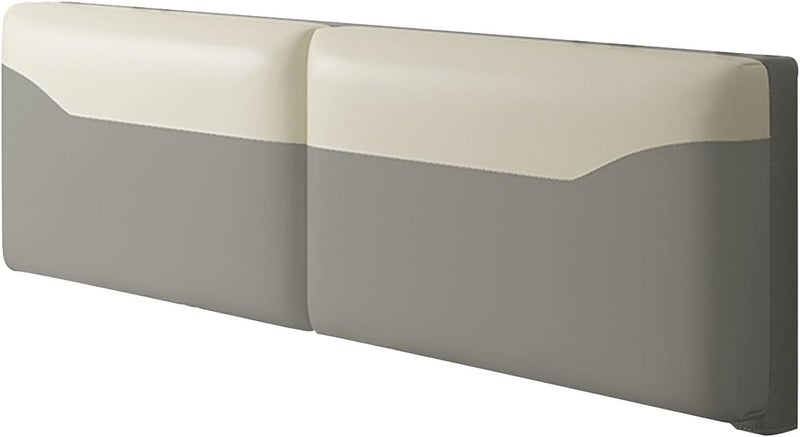 Headboard Bed Back Cushion Reading Backrest Soft Pack Beds Bedroom Softs Bag Bed Cover Fabric Sponge Filling Anti-Collision 4 Colors (Color : Orange-b Size : 160cm) (Gray a) - Image 1