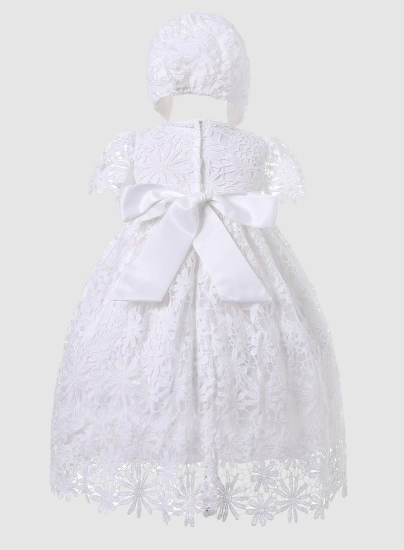 Bambimici Floral Lace Christening Dress  - Image 1