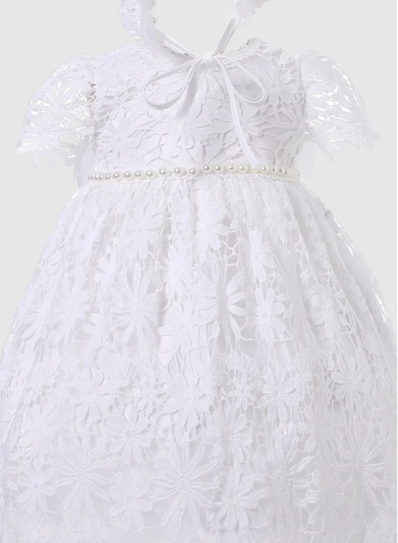 Bambimici Floral Lace Christening Dress