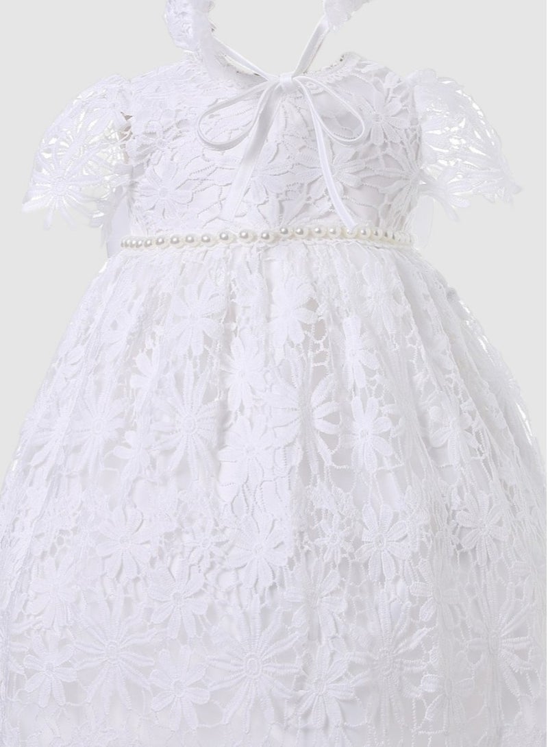 Bambimici Floral Lace Christening Dress  - Image 2